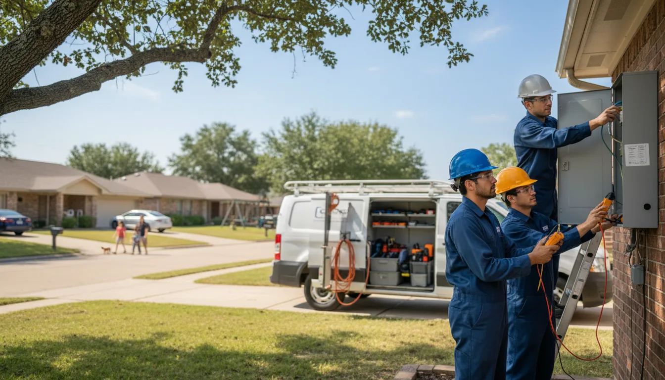 Certified electrician providing emergency electrical services in Means, KY